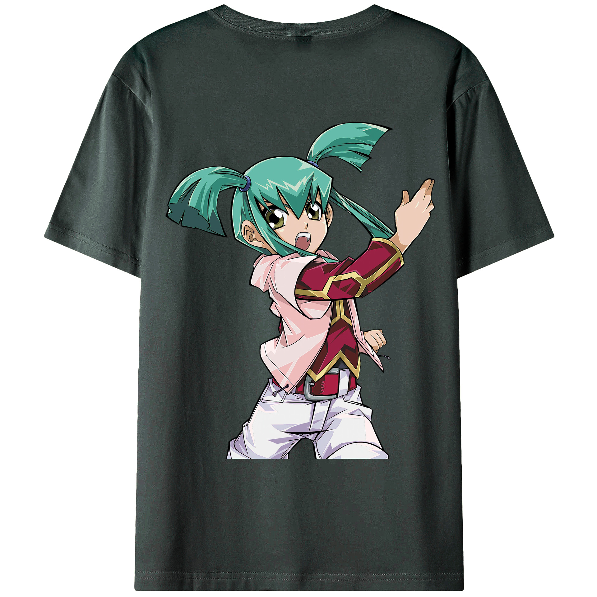 （画像用） 遊☆戯☆王 Yu-Gi-Oh! 綿100％ メンズ半袖Tシャツ（バックプリント） 通気性